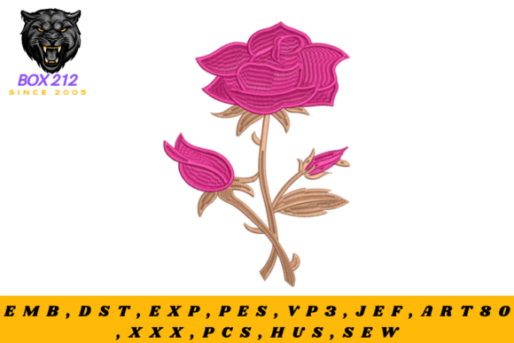 Blooming Beauty Flower Embroidery Design