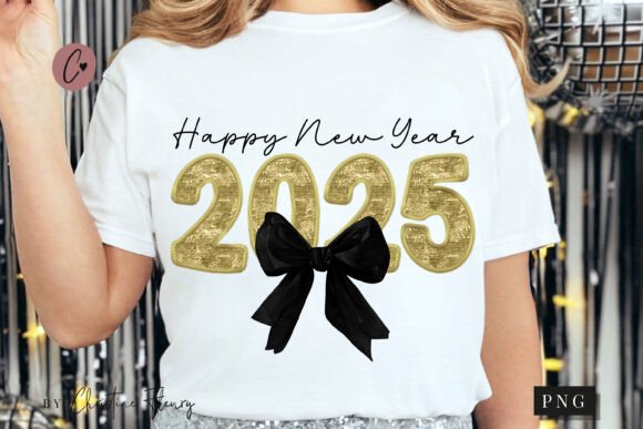 Coquette Embroidery New Year PNG