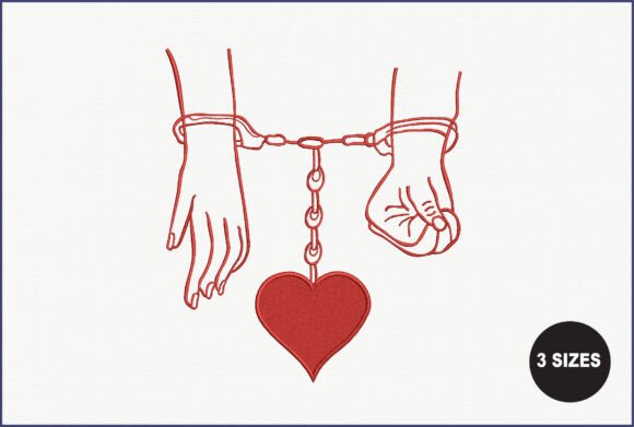 Couple Embroidery Design