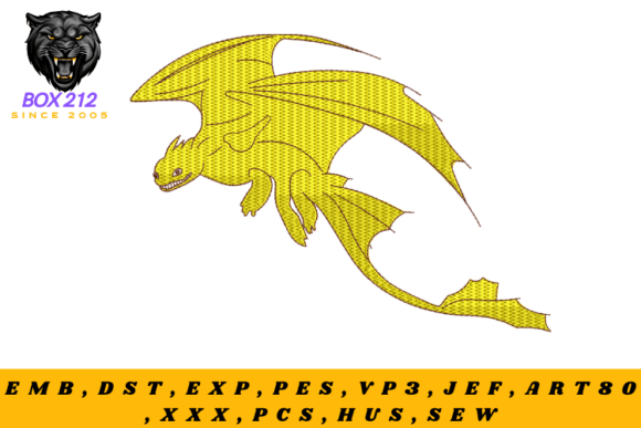 Dragon Digital Embroidery Design