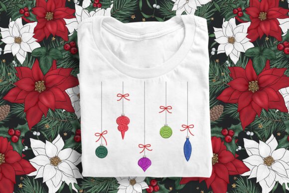 Hanging Christmas Ornaments Embroidery