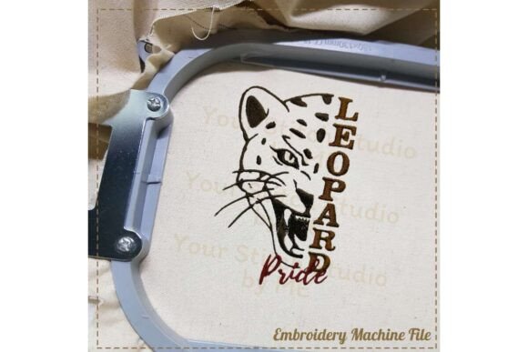 Leopard Pride Embroidery Design- Mascot