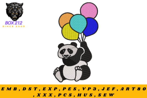 Panda Digital Embroidery Design