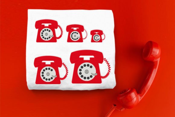Rotary Phone Mini Embroidery