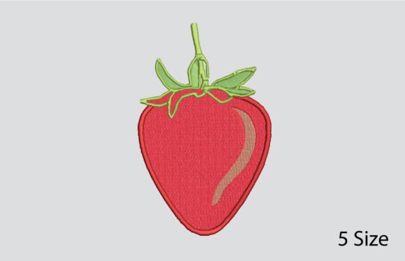 Strawberry Embroidery Design