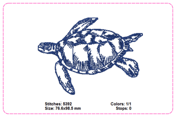 Turtle Embroidery Designs